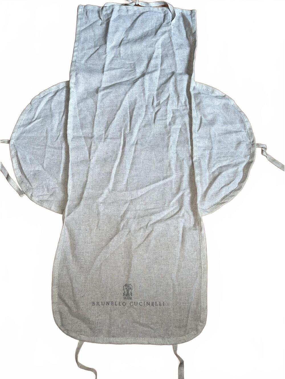 Brunello Cucinelli Gray Fabric Garment Cover with Ties
